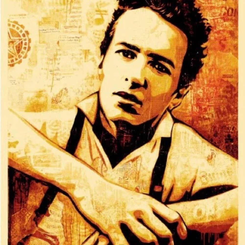 Obey Shephard Fairey print Joe Strummer the clash signed numbered 273/450 giant